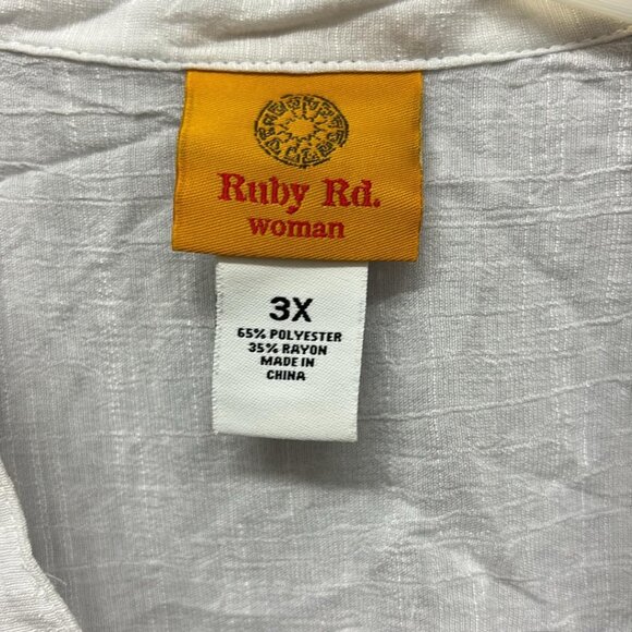 Ruby Rd. blouse (used as swim coverup)B1 - Picture 2 of 2